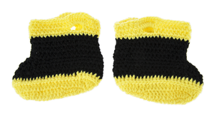 Firefighter Crochet Baby Bootie