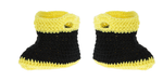 Load image into Gallery viewer, Firefighter Crochet Baby Bootie
