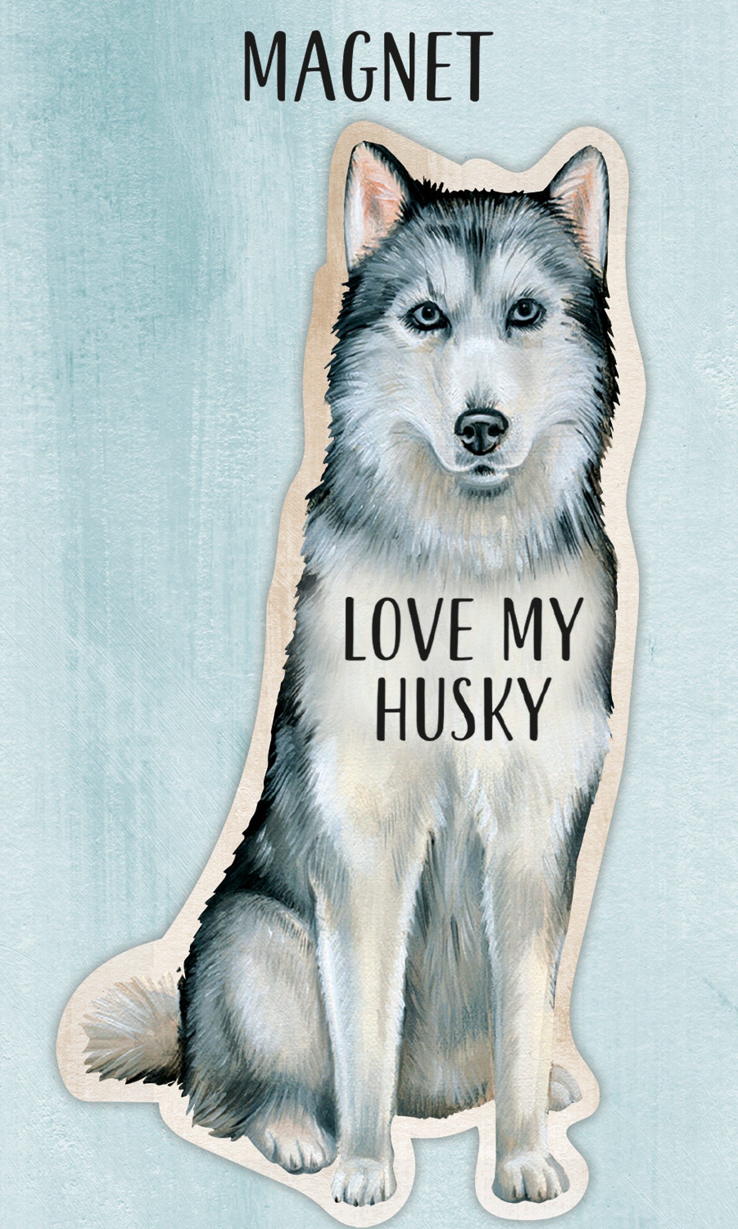 Husky Memo Holder / Magnet