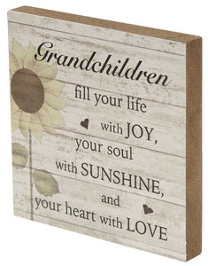 Grandchildren love blocks