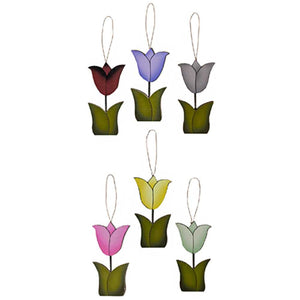 Tulip Ornaments with Wire Hanger