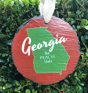 Georgia Slate Ornament