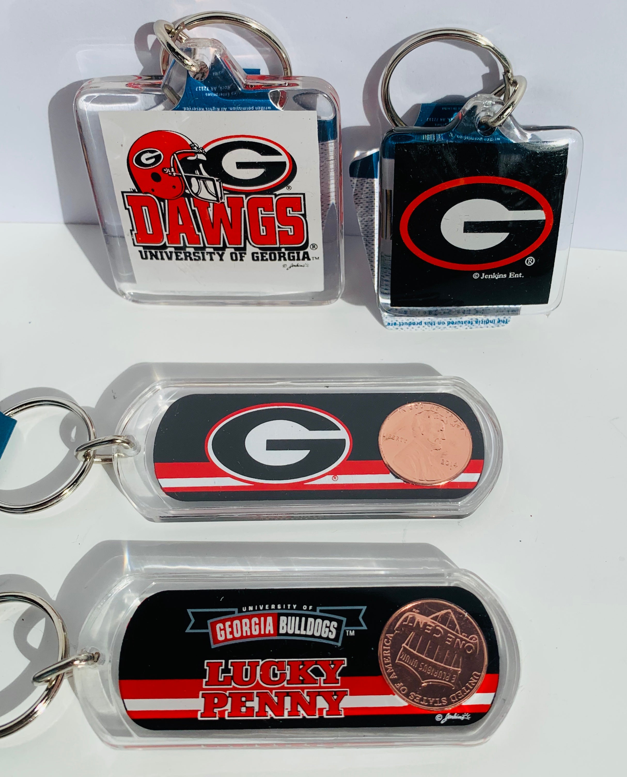 UGA Plastic Keychain