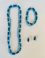 Load image into Gallery viewer, Necklace, Bracelet &amp; Earring Set - Plastic Bamboo
