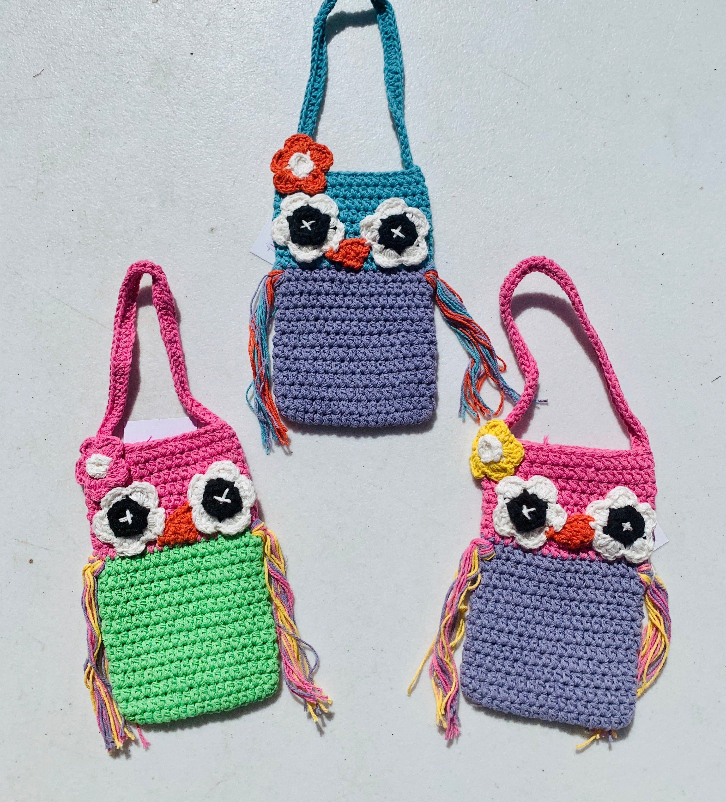 Knit Small Owl Bag / Pouch