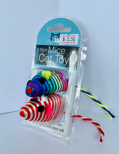 2 Pack Mice Cat Toys