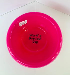 Hot Pink Dog Bowl