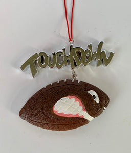 Touchdown Football Ornament