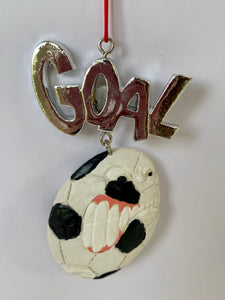 Goal Soccer Ornament