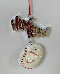 Home Run Baseball Ornament