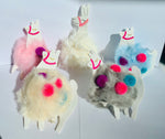 Load image into Gallery viewer, Llama Pom Pom Keychain
