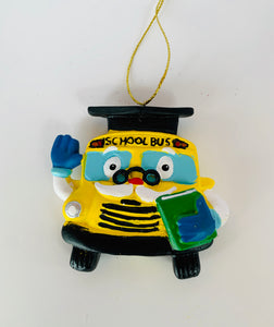 Happy School Bus Ornament