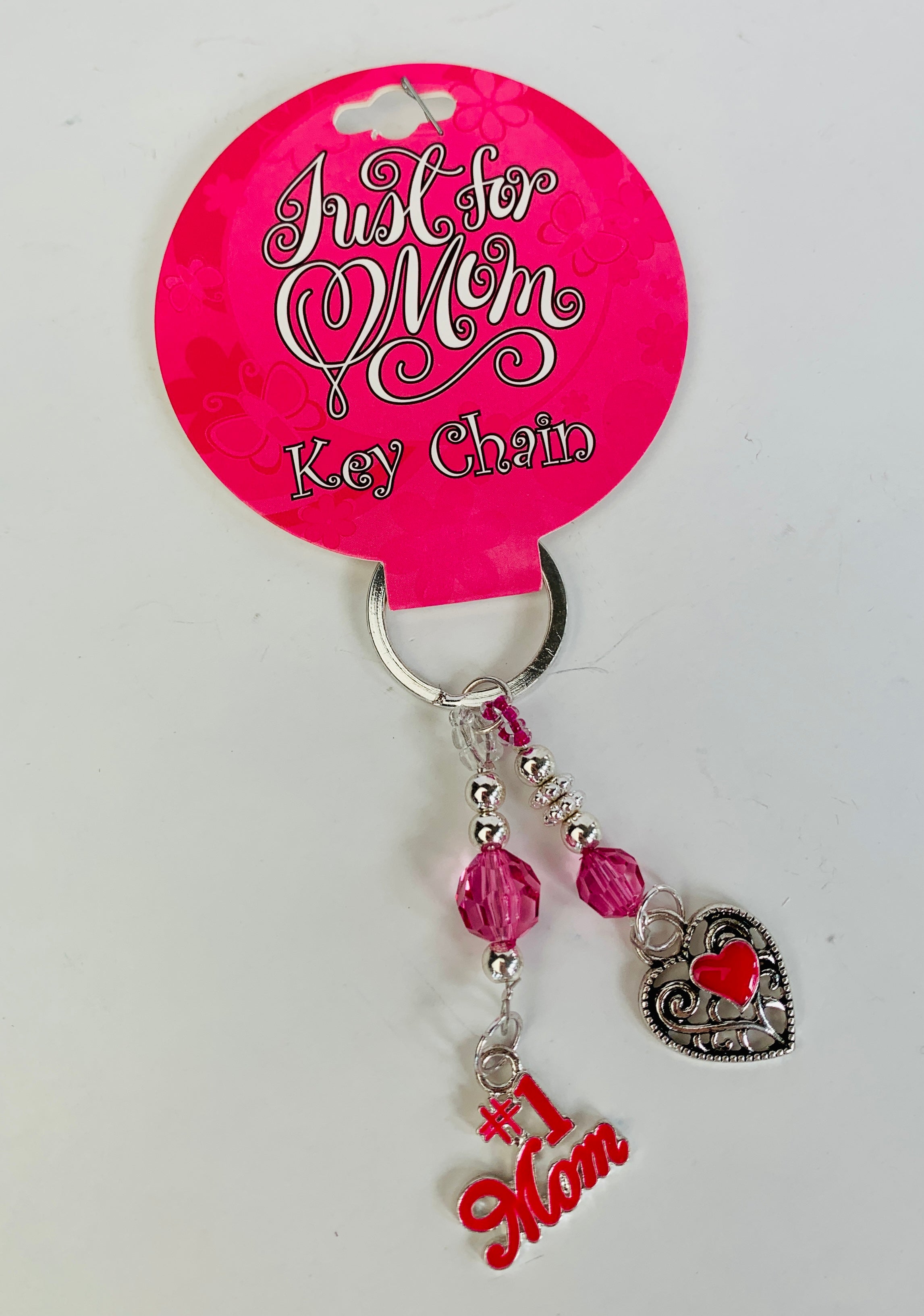 #1 Mom Keychain