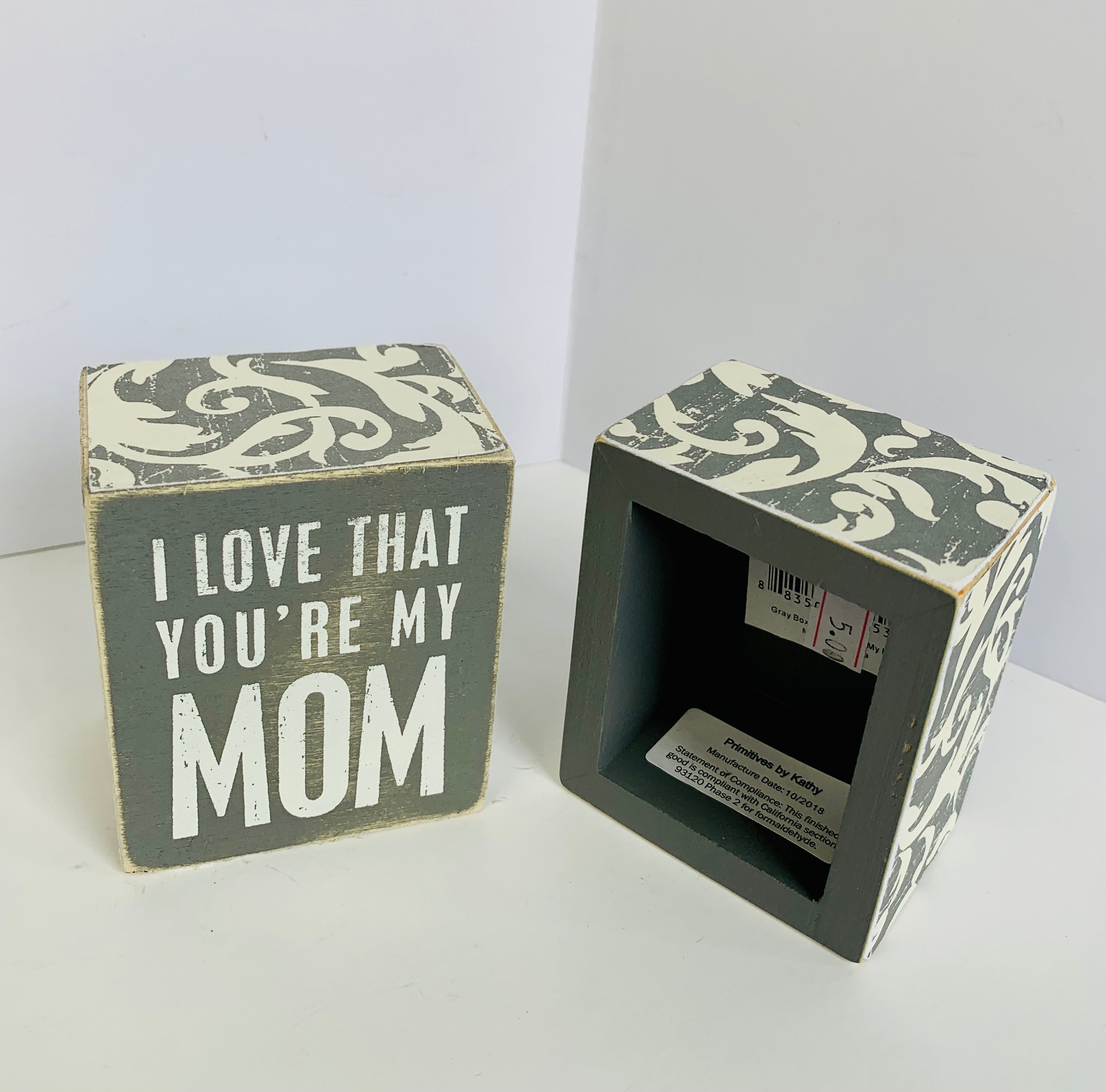 I Love That You're My Mom Wood Block