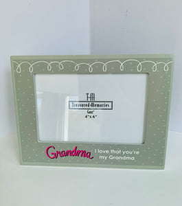 I Love That You're my Grandma Frame - Gray