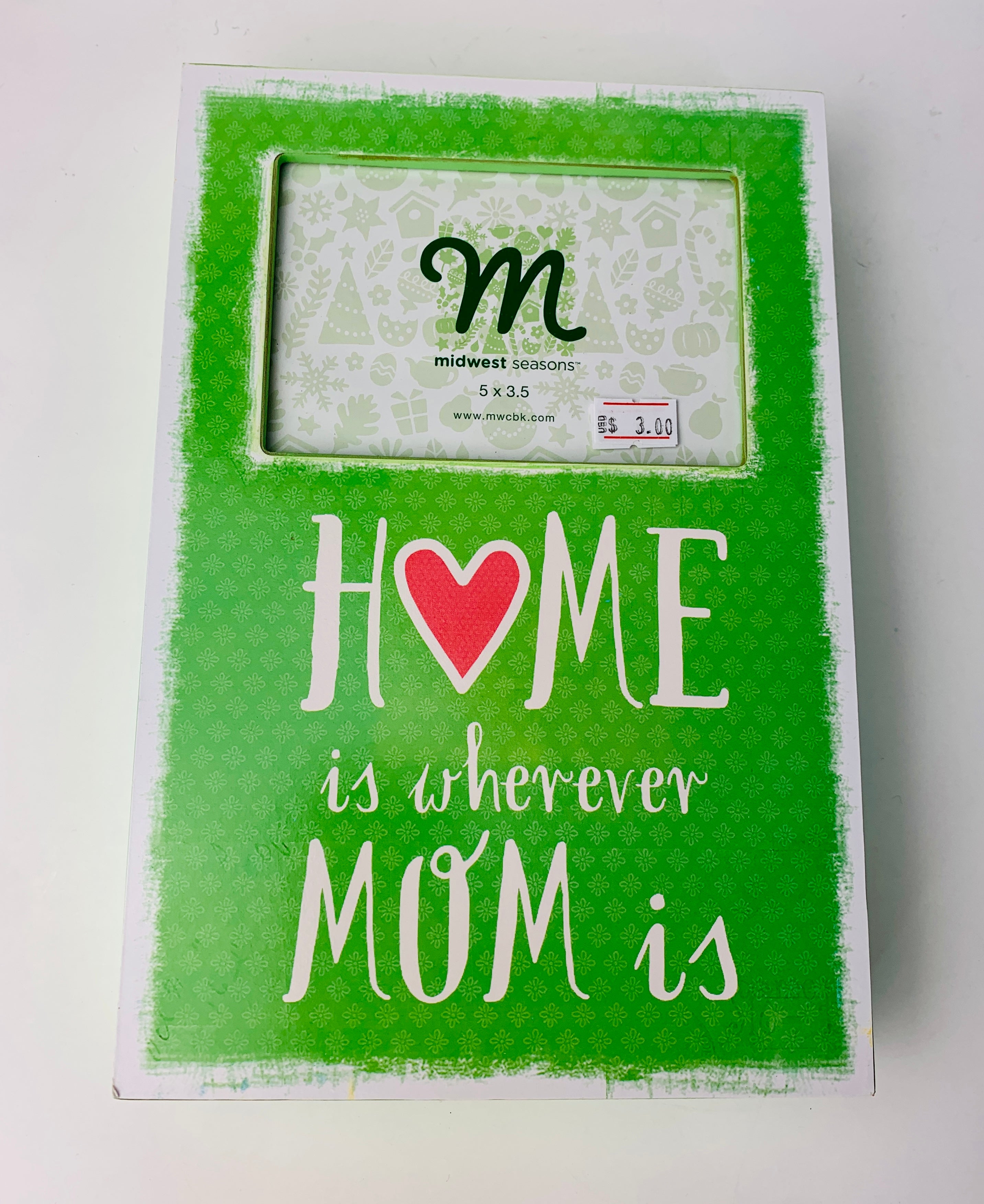 Mom Wood Block Frame