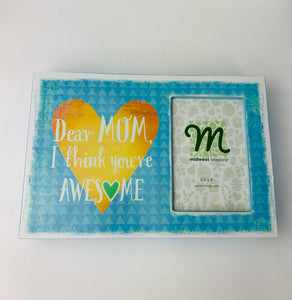 Mom Wood Block Frame