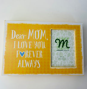 Mom Wood Block Frame