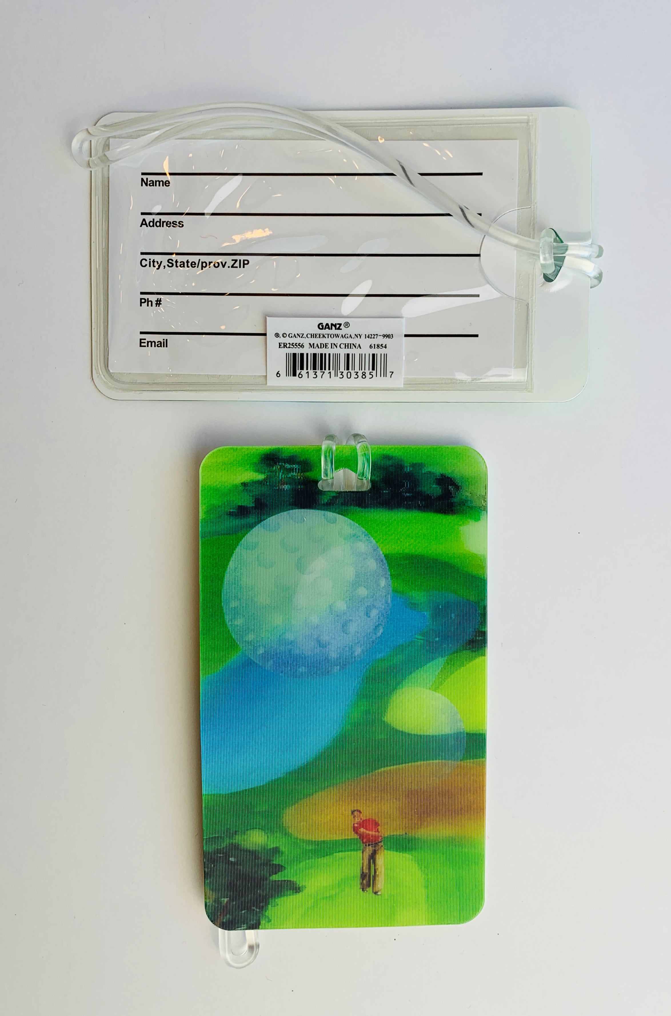 Luggage Tag - Golf Hologram