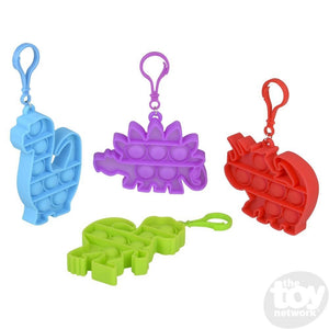 Dinosaur Bubble Popper Keychain