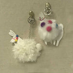 Load image into Gallery viewer, Llama Pom Pom Keychain
