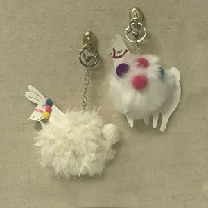 Llama Pom Pom Keychain