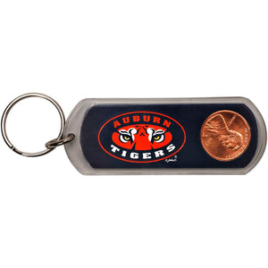 Auburn Lucky Penny Key Chain