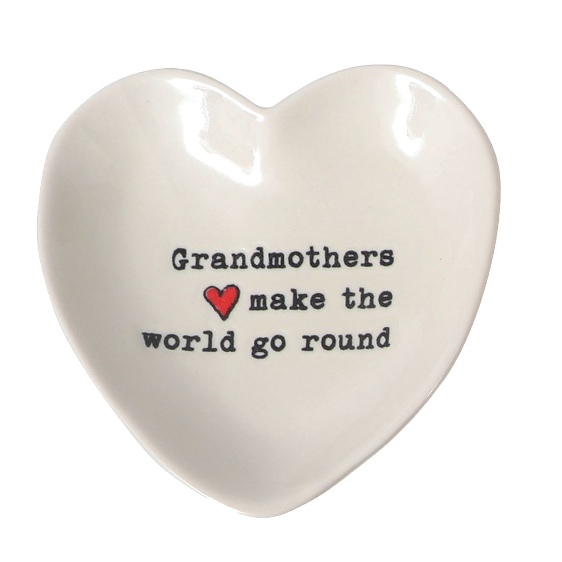 Grandmothers Make the World Go Round Heart Dish