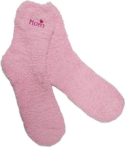 Fuzzy Mom Socks - Pink