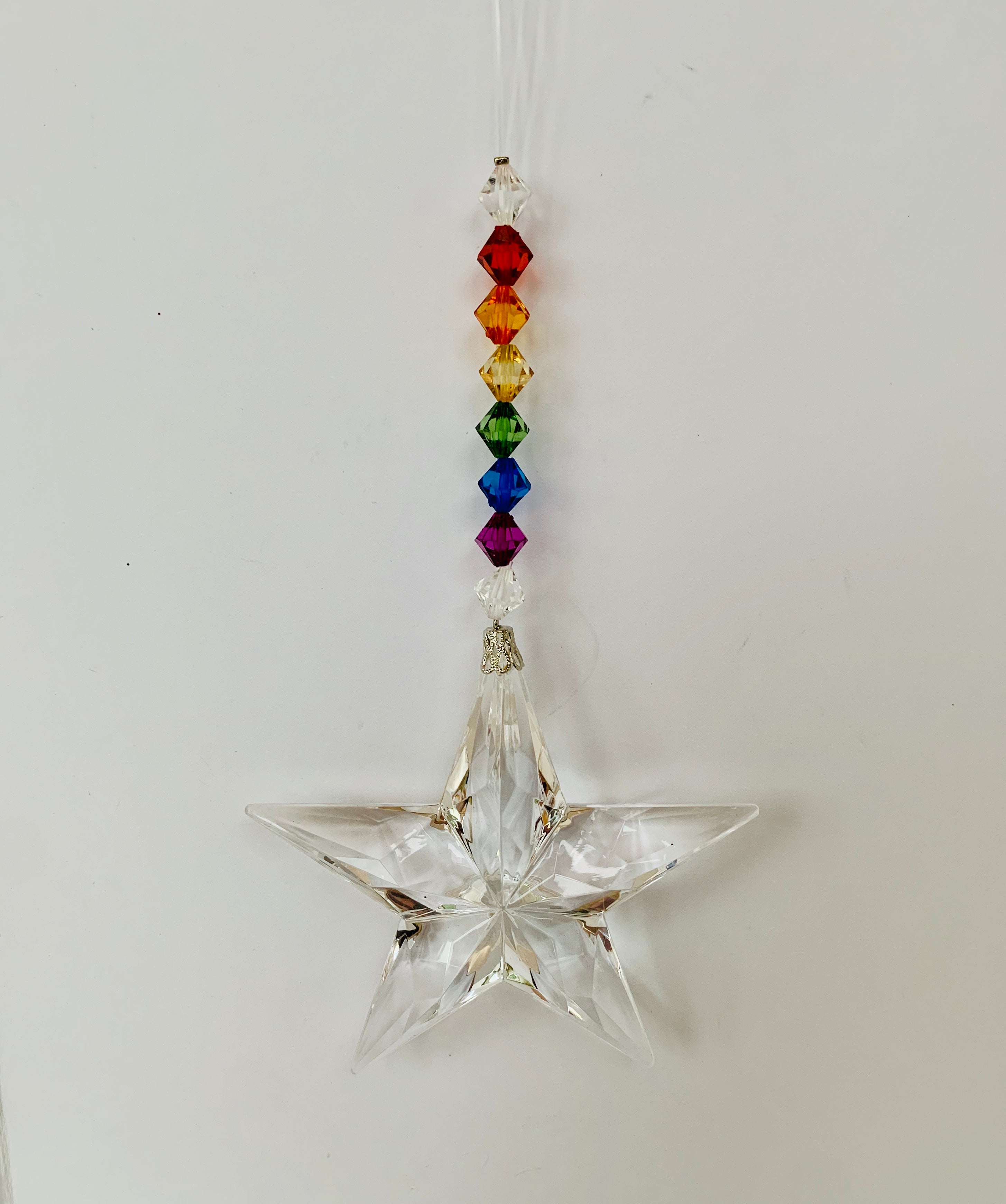 Acrylic Rainbow Star Sun Catcher / Ornament